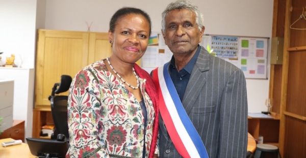 Anchya Bamana, maire à Mayotte, en visite à Saint-Paul