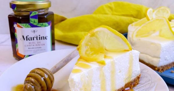 Cheesecake miel citron sans cuisson