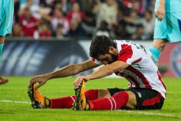 Foot - ESP - Bilbao - Athletic Bilbao : Raul Garcia touché à un genou