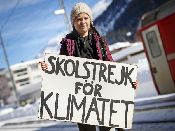 Greta Thunberg est arrivée à Davos