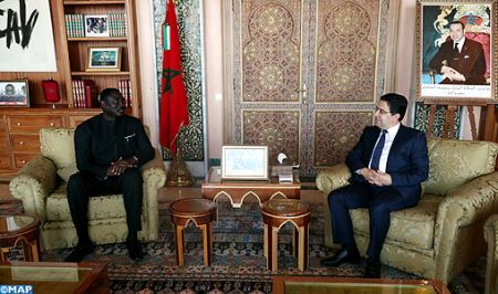 M. Bourita reçoit son homologue gambien, porteur d'un message à SM le Roi