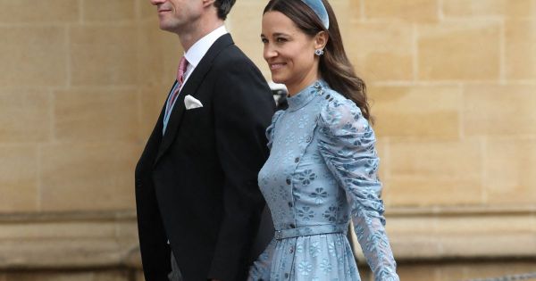 Pippa Middleton tout sourire au mariage de son ex avec Gabriella Windsor