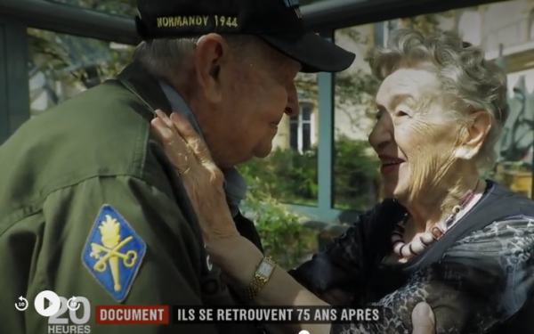 Vidéo. 75 ans après, les émouvantes retrouvailles d'un soldat américain et d'une Française qu'il a aimé