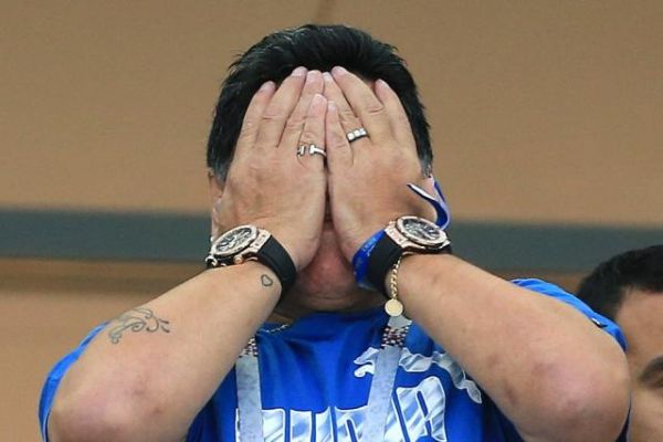 Foot - Copa America - ARG - Copa America : Diego Maradona furieux contre la sélection argentine, battue par la Colombie