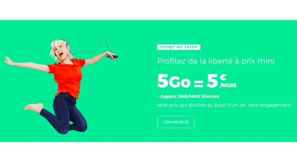 SFR RED lance un forfait 5 Go avec appels illimités pour 5 euros par mois