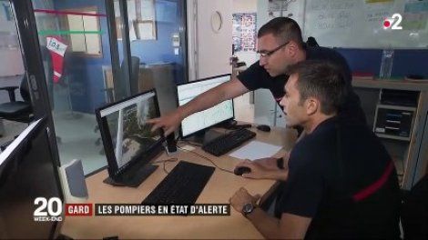 Gard : les pompiers en alerte face au risque d'incendie