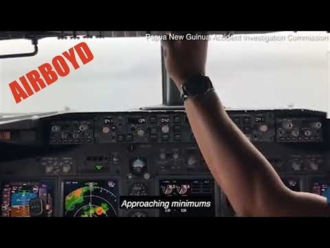 Vidéo depuis le cockpit du crash d'un Boeing 737 dans un lagon en Micronésie