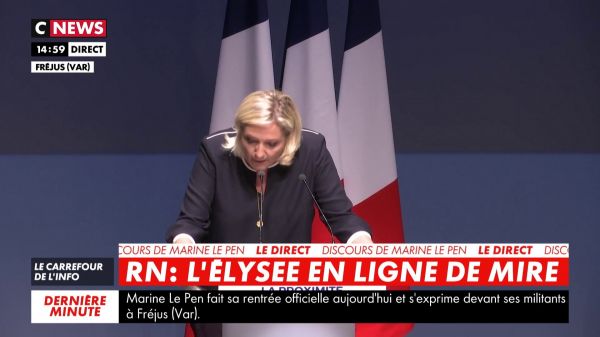 Marine Le Pen:«Nous vivons avec l'intime conviction que le sursaut pour la patrie viendra du peuple»