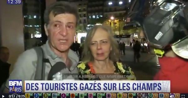 Des touristes gazés sur les Champs-Élysées en marge des violences
