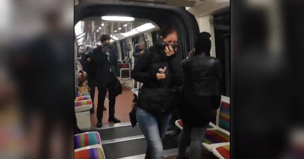 La station de métro Nation touchée par des lacrymos après la manifestation des pompiers