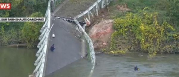 EN DIRECT - Pont effondré à Mirepoix-sur-Tarn: Un camion et une voiture tombés dans le Tarn - Au moins 2 morts et 5 blessés, un nouveau corps ayant été repêché - Le camion reste introubable