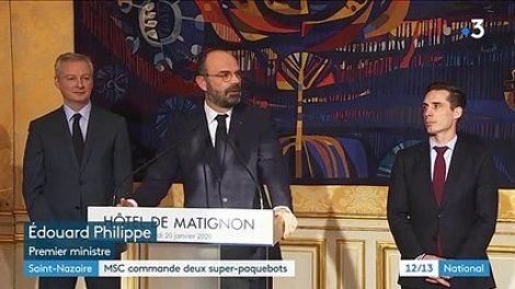 Saint-Nazaire : un contrat de 2 millions d'euros entre MSC Croisières et les Chantiers de l'Atlantique