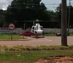 Un camion percute les pales d'un hélicoptère au décollage (Brésil)