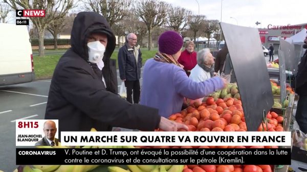 Coronavirus. Un quart des marchés alimentaires vont rouvrir en France