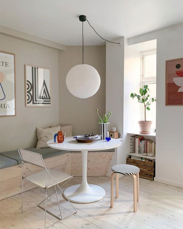 Un petit appartement design à Copenhague