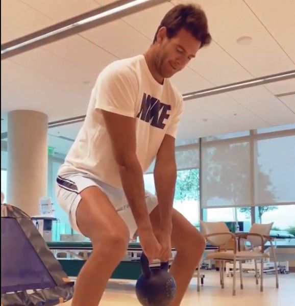 ATP : Juan-Martin Del Potro se remet de son opération au genou #DelPotro #injury #ATP #Workout #Argentine