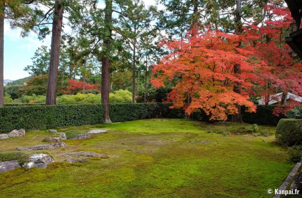 Entsu-ji - Le jardin shakkei avec le Mont Hiei à Kyoto