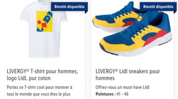 Lidl : Après s'être arrachés sur le Web, les chaussures et les vêtements de la marque arrivent en France