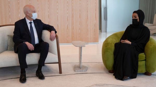 Kaïs Saïed rencontre Cheikha Mozah au Qatar