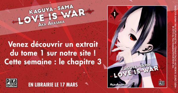 Le chapitre 3 de Kaguya-sama: Love is War est en ligne !