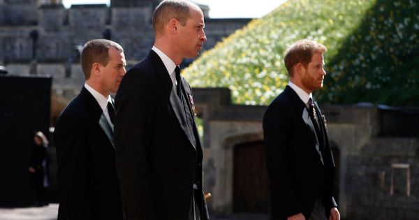 Obsèques du prince Philip: les princes Harry et William réunis
