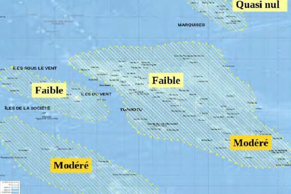 Risque cyclonique faible à modéré sur la Polynésie
