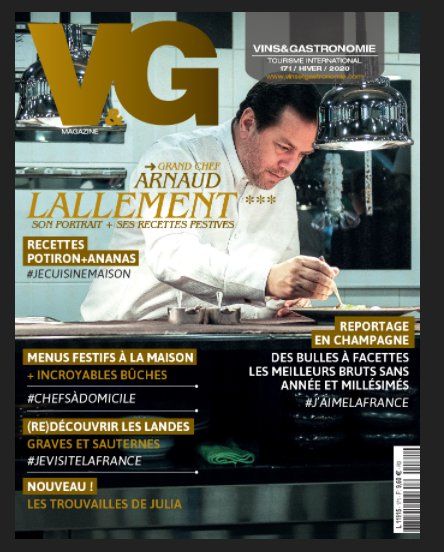 Abonnement Vins et Gastronomie Magazine pas cher à 24€