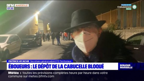 Grève des éboueurs à Marseille: le dépôt de la Cabucelle bloqué