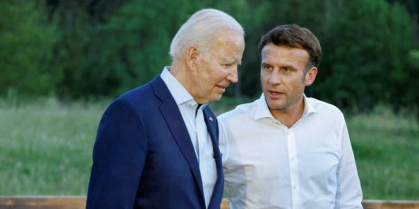 Emmanuel Macron reçu à la Maison-Blanche par Joe Biden