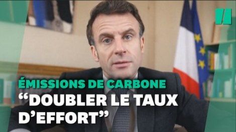 Emmanuel Macron veut « doubler le taux d’effort » pour réduire les émissions de CO2