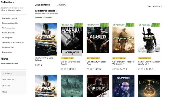 Les vieux jeux Call of Duty sont en tête des ventes après la correction de Microsoft !