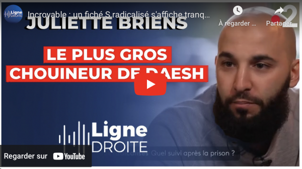 Incroyable : un fiché S radicalisé s’affiche tranquillement sur France 2 (Juliette Briens)