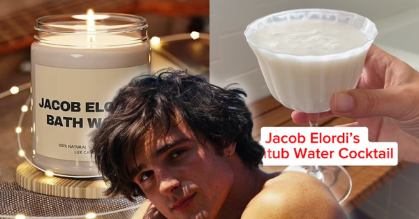 Nos prières sont exaucées : l'eau du bain de Jacob Elordi est disponible en bougie et en cocktail