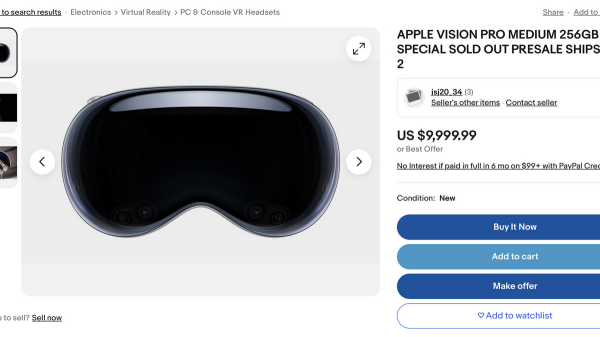 Le Vision Pro atteint des prix hallucinants sur eBay !