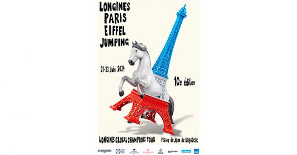 Urs Fischer signe l'affiche du LGCT -  Longines Paris Eiffel Jumping 2024 !