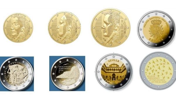 Plusieurs pays de la zone euro ont émis de nouvelles pièces de monnaie