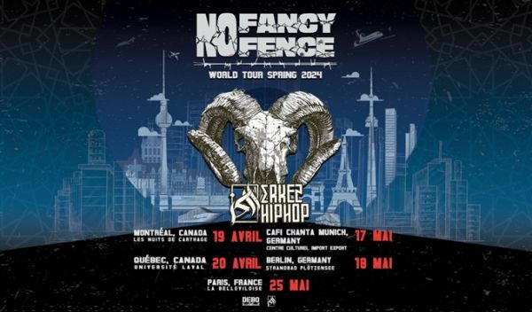 Erkez HipHop s’apprête à faire une tournée mondiale de Montréal à Paris : Retenez les dates