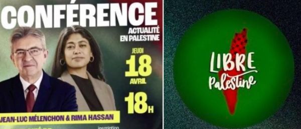 L'Université de Lille interdit la conférence de Jean-Luc Mélenchon, prévue demain, qui faisait polémique avec son logo sur la Palestine sans Israël