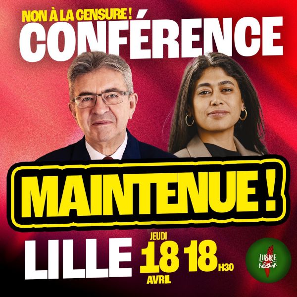 L'université de Lille interdit la conférence de Mélenchon sur la Palestine