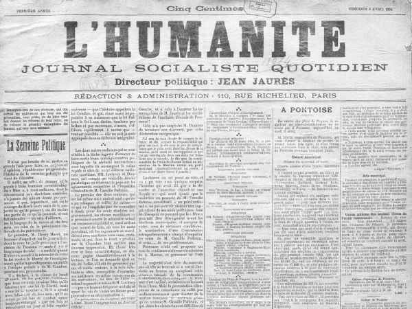 120 ans de l'Humanité : 8 avril 1904, le « numéro zéro » de l'Humanité