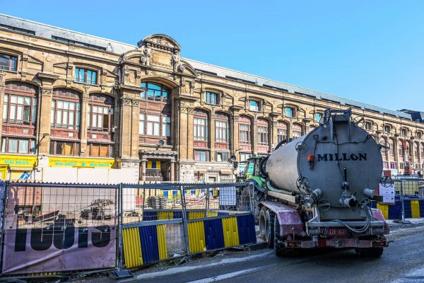 A Bruxelles, le chantier de la ligne 3 du métro s'enlise