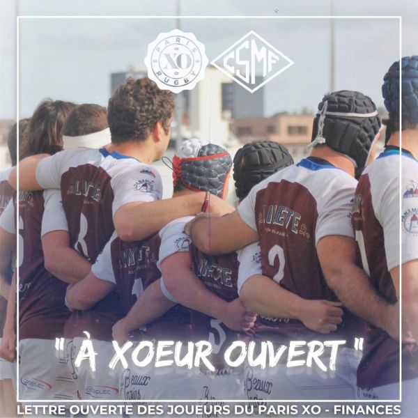 Ile de France : un communiqué à « XOeur » ouvert du Paris XO Rugby