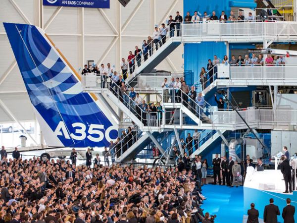 Airbus relève son objectif de production de l’A350 à 12 unités mensuelles en 2028