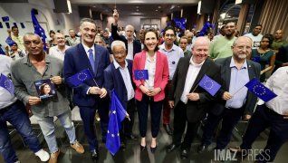[PHOTOS - VIDEO] Pour le parti Renaissance : Européennes : la candidate macroniste Valérie Hayer en campagne à La Réunion