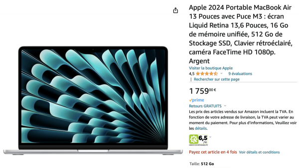 Les MacBook Air et Pro M3 avec 16Go de RAM sont disponibles chez les revendeurs !