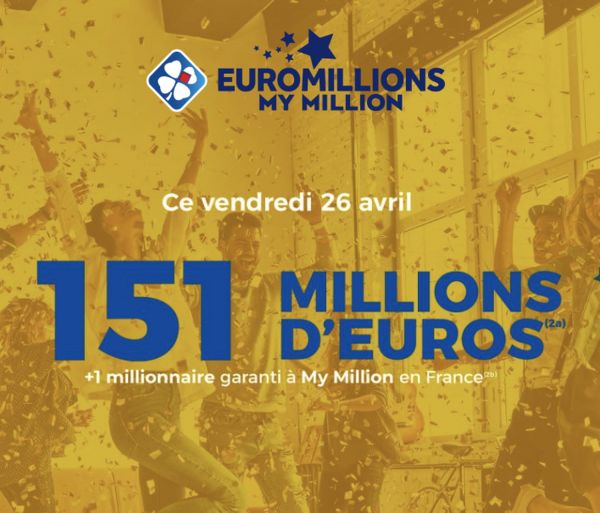 Résultat Euromillions (FDJ) : le tirage du vendredi 26 avril 2024 [EN LIGNE]
