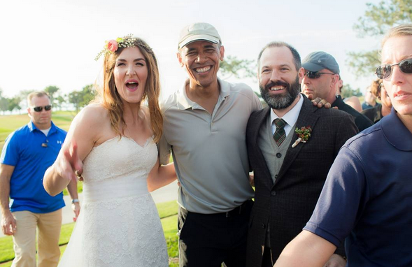 Barack Obama, wedding crasher : il s'invite à un mariage