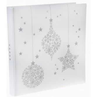 Livre d'or Flocon de neige blanc argent pailleté - Baiskadreams.com