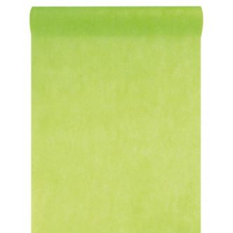 Chemin de table intissé vert anis 10 M achat Chemins de table intissé