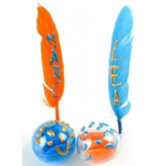 Plumes droites couleur décoratives 10 cm les 6 - Baiskadreams.com